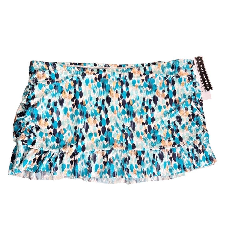 NWT La Blanca Women's Skirted Ruffle Hipster Bikini Swimsuit‎ Bottom 16 Plus